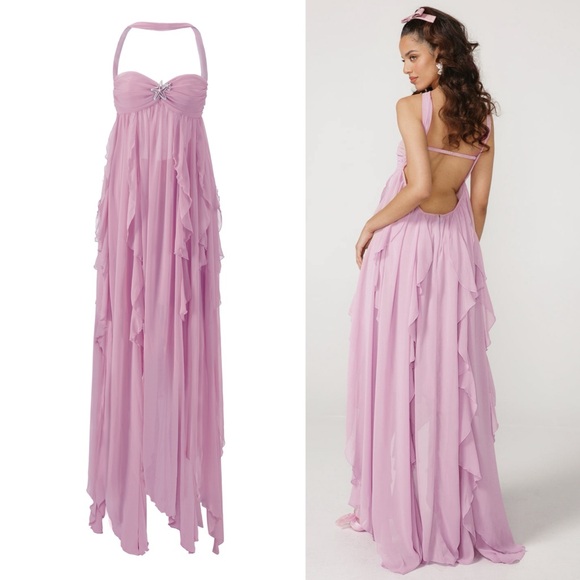 Nana Jacqueline Mariah Dress in Purple Medium - Picture 15 of 17